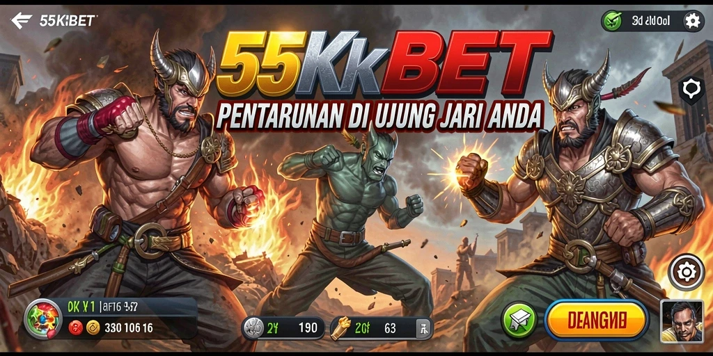 Tangkapan layar utama 55KBET menunjukkan aksi pertarungan yang mendebarkan.