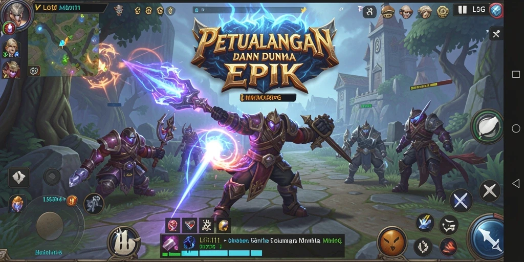 Tampilan gameplay LG111 yang menunjukkan aksi seru di dunia MMORPG.