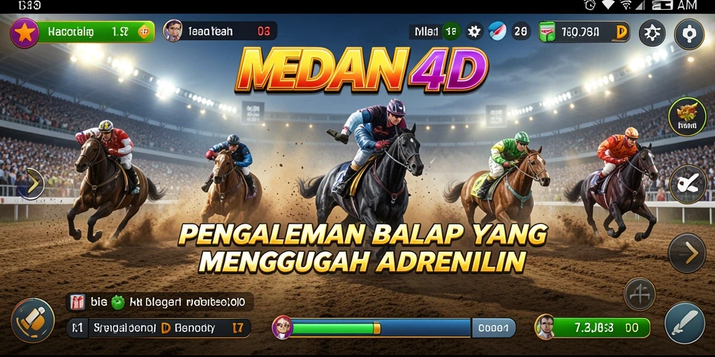 Tampilan gameplay seru di MEDAN4D dengan aksi balapan yang menegangkan.