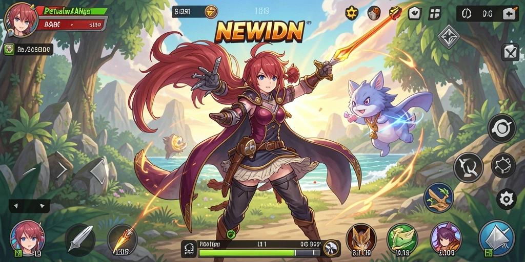 Gameplay seru dengan karakter anime yang menarik dan penuh aksi.