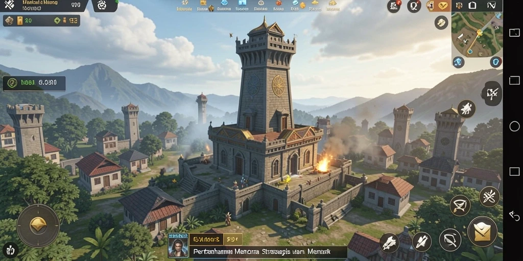 Tampilan gameplay T6 yang mendebarkan dan penuh strategi Tower Defense.