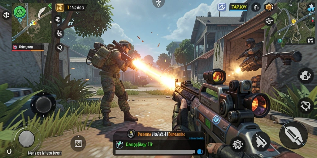 TAPJOY menampilkan aksi mendebarkan dari sudut pandang ketiga di gameplay.