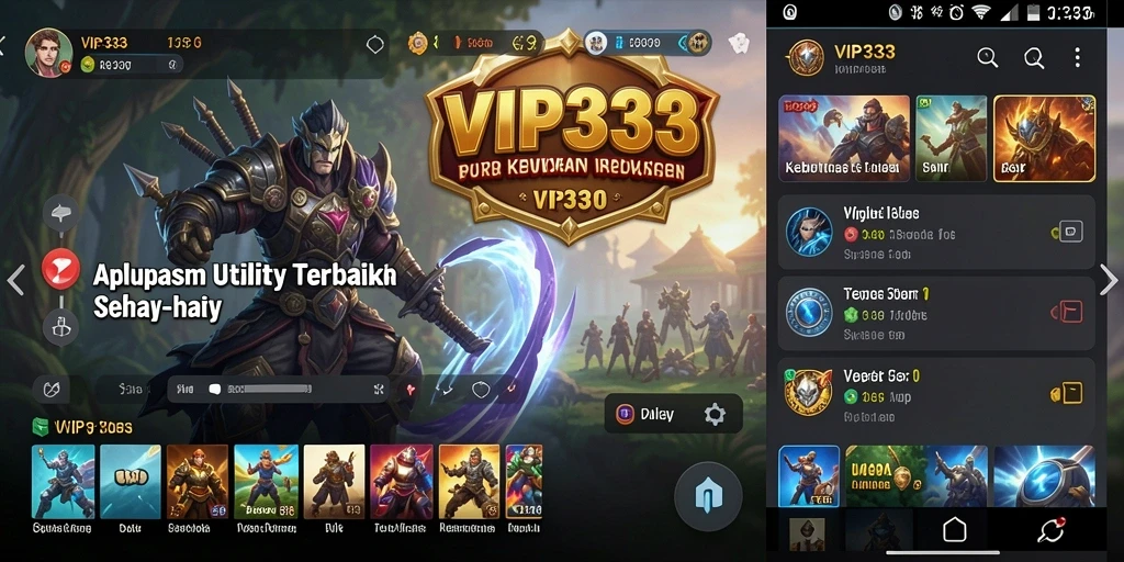 Tampilan antarmuka VIP333 yang sederhana dan fungsional.