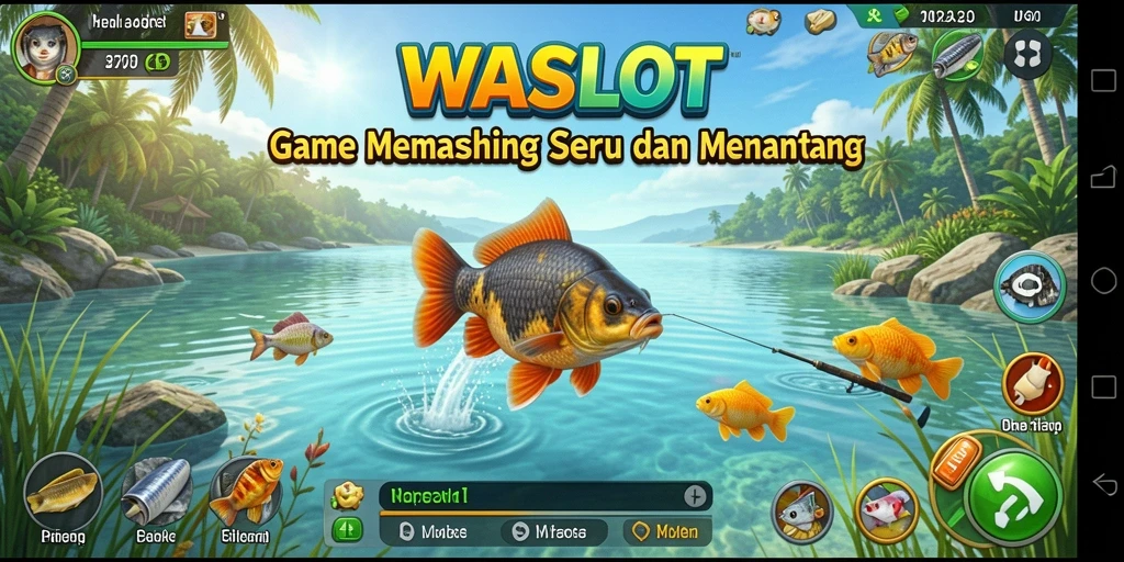 Tangkapan ikan yang menakjubkan dalam permainan memancing WASLOT.
