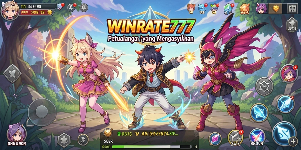Tampilan gameplay seru dalam WINRATE777, dunia anime yang menakjubkan.