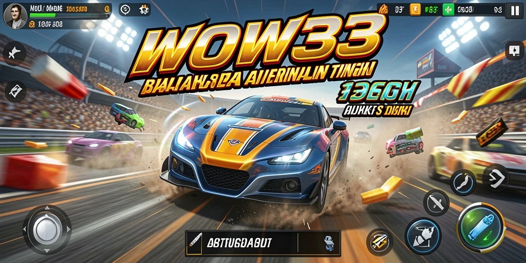 Gameplay balap di WOW33 yang mendebarkan dan realistis.