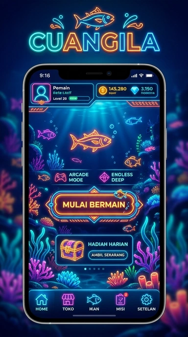 Tampilan antarmuka cuangila yang intuitif dan mudah digunakan.